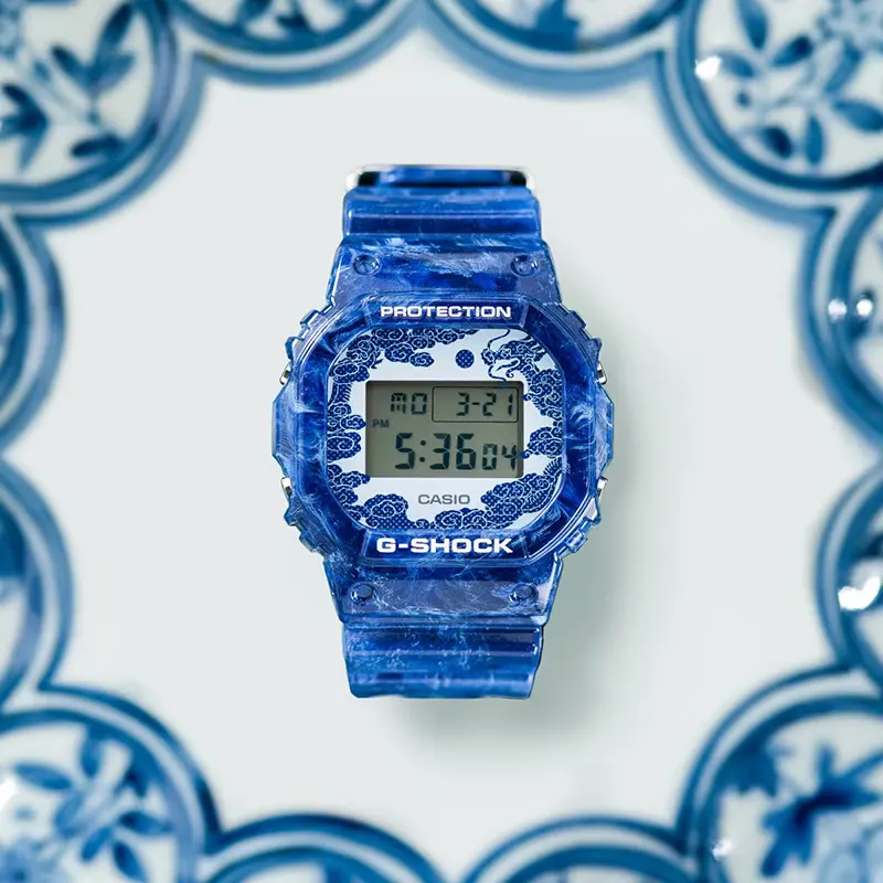 Casio G-Shock Special Color X Blue & White Men's Watch- DW-5600BWP-2